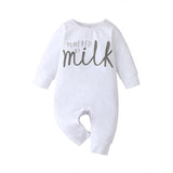 Combinaison en coton doux avec imprimé alphabet (Boutons dissimulés)