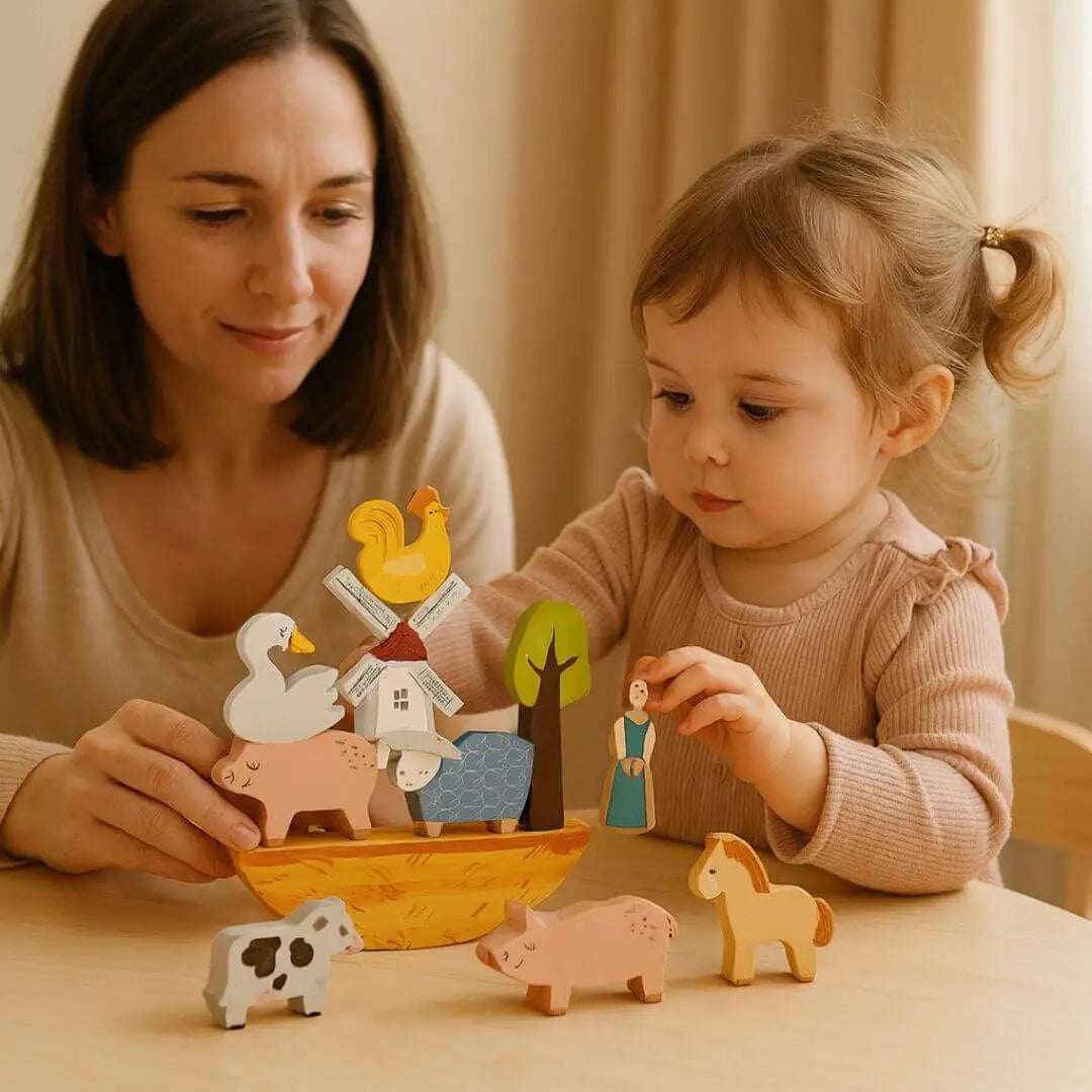 Jouet en Bois Bébé Ferme – BalanceFarm