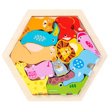 Puzzles Montessori Animaux Fruits et Véhicules