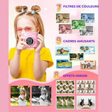 Appareil Photo Enfant – Impression Thermique – PixiPlay Rose