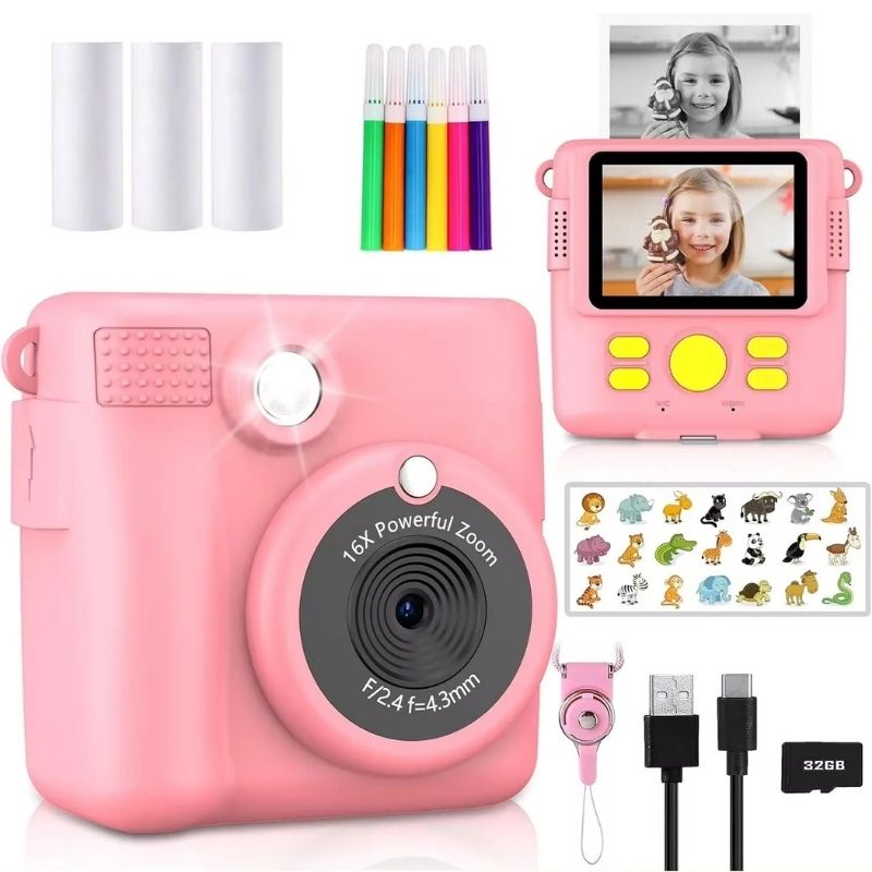 Appareil photo enfant - Impression Immédiate & Personnalisation Créative