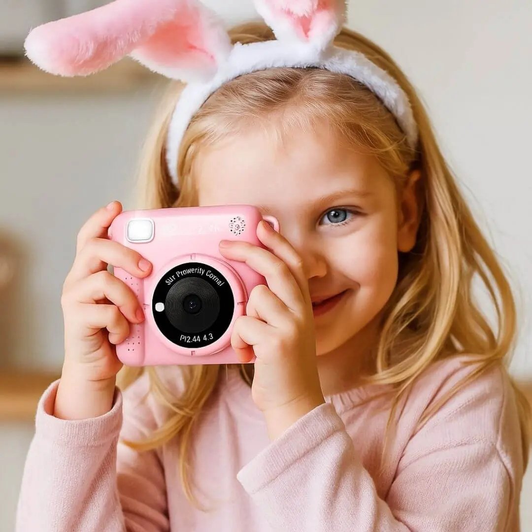 Appareil Photo Enfant – Impression Thermique – PixiPlay Rose