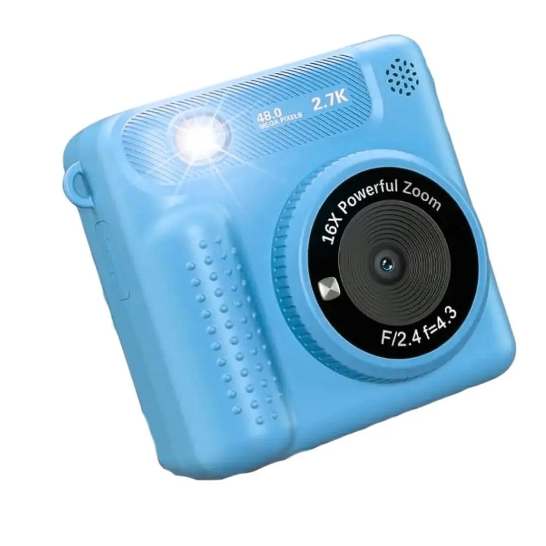 Appareil Photo Enfant – Impression Thermique – PixiPlay Bleu