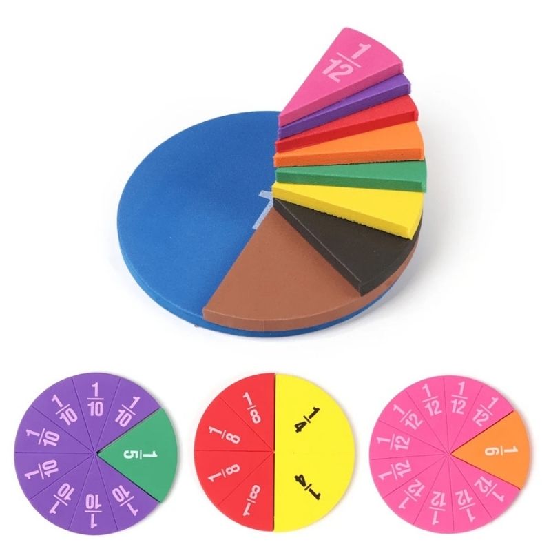 Apprendre les Fractions – Le kit éducatif visuel et coloré pour enfants