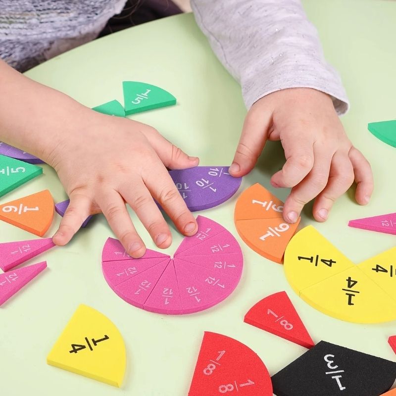 Apprendre les Fractions – Le kit éducatif visuel et coloré pour enfants
