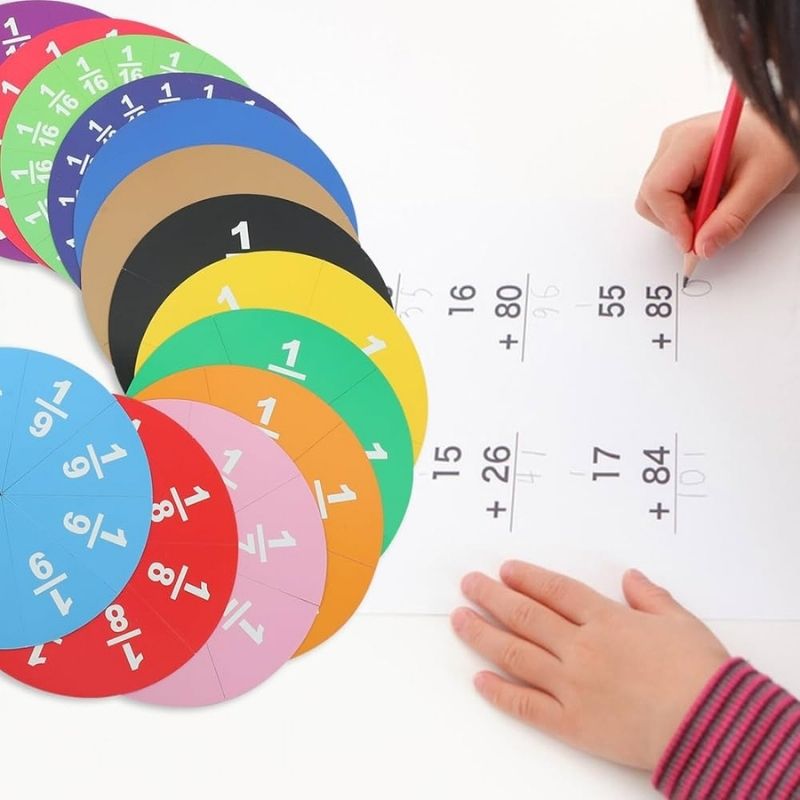 Apprendre les Fractions – Le kit éducatif visuel et coloré pour enfants