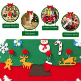 Arbre de noël en feutre pour enfants