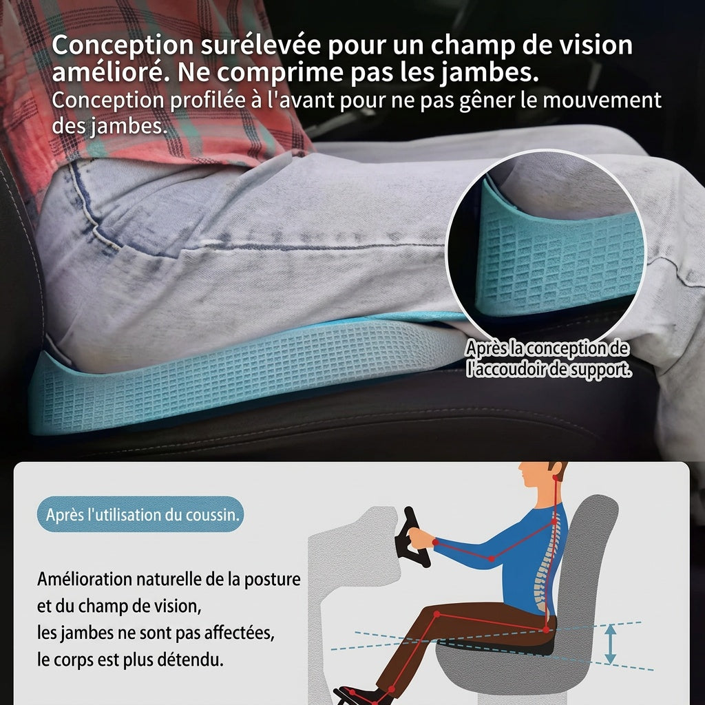 Coussin d'assise coccyx à surface incurvée