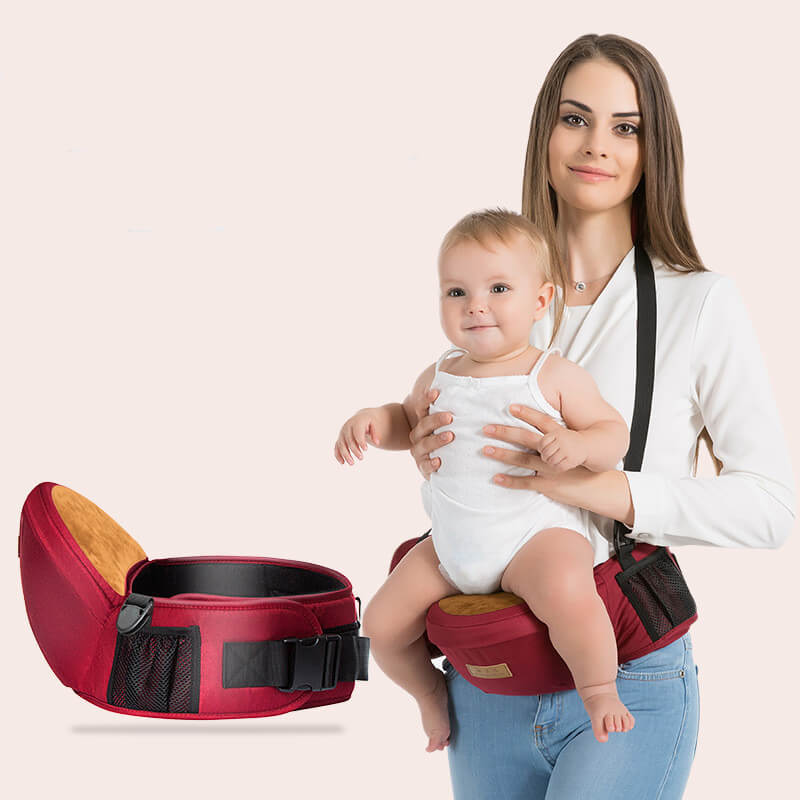ErgoHugg Porte-bébé ergonomique 3-en-1 avec support lombaire