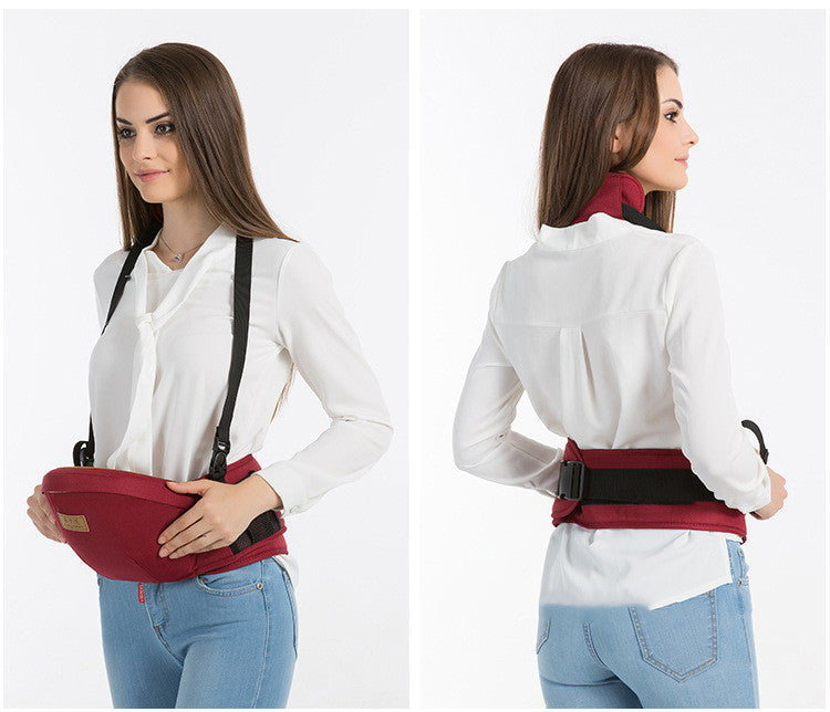 ErgoHugg Porte-bébé ergonomique 3-en-1 avec support lombaire