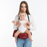 ErgoHugg Porte-bébé ergonomique 3-en-1 avec support lombaire