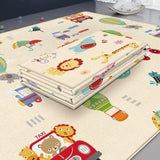 Grand Tapis de Jeu Pliable (Impression Safari et Nature Recto-Verso)
