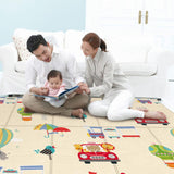 Grand Tapis de Jeu Pliable (Impression Safari et Nature Recto-Verso)