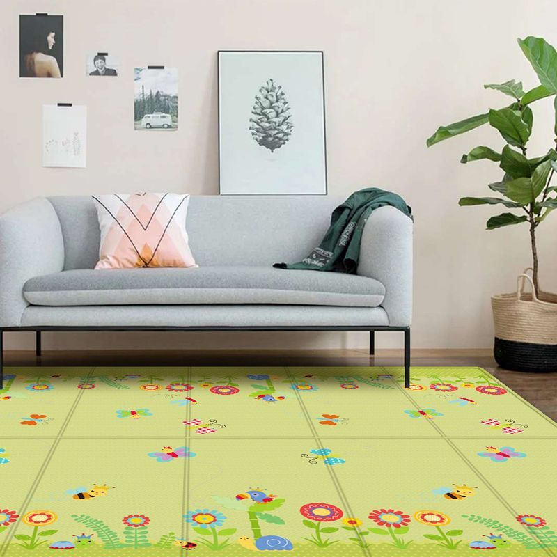 Grand Tapis de Jeu Pliable (Impression Safari et Nature Recto-Verso)