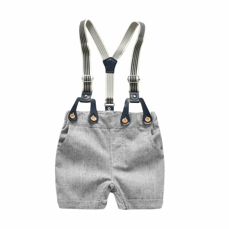 Ensemble Tenue de Gentleman Suspender Bébé (100% Coton)