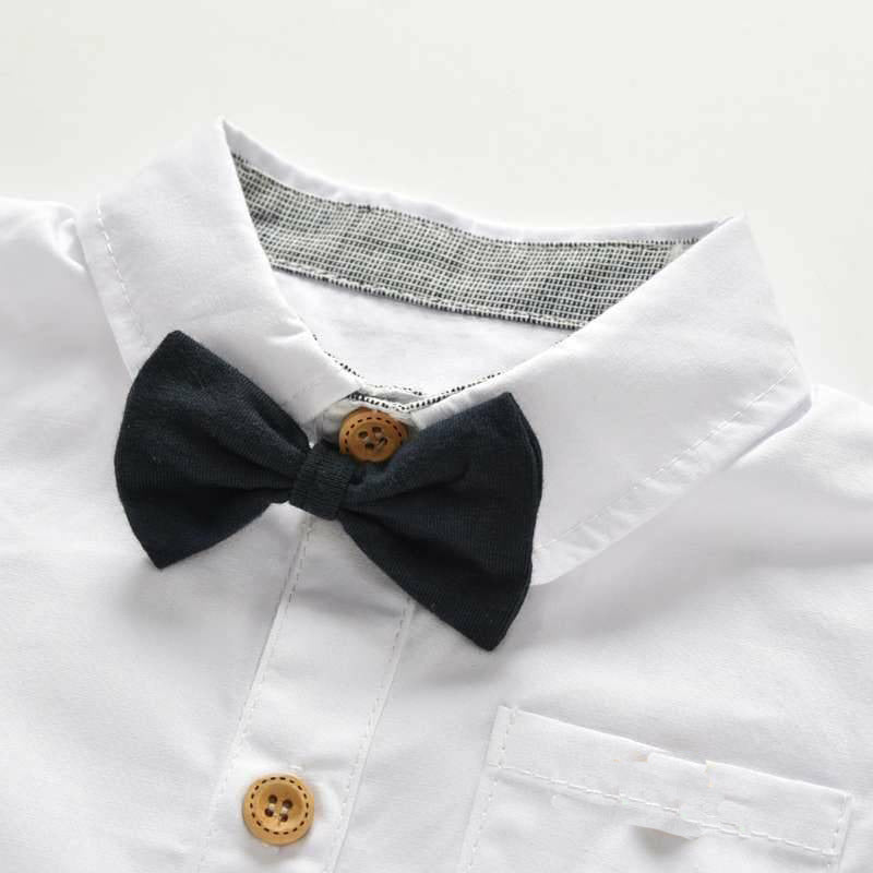 Ensemble Tenue de Gentleman Suspender Bébé (100% Coton)
