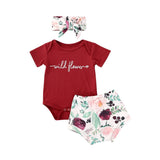 L'Ensemble Coquelicot d'Été Rouge Coton | Tenue 2 Pièces Respirante