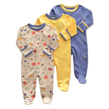 Ensemble Cadeau 3 pièces Onesie en Coton Essentiel (Coton Classe A)