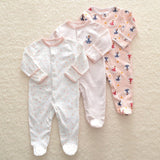 Ensemble Cadeau 3 pièces Onesie en Coton Essentiel (Coton Classe A)
