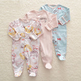 Ensemble Cadeau 3 pièces Onesie en Coton Essentiel (Coton Classe A)