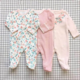 Ensemble Cadeau 3 pièces Onesie en Coton Essentiel (Coton Classe A)