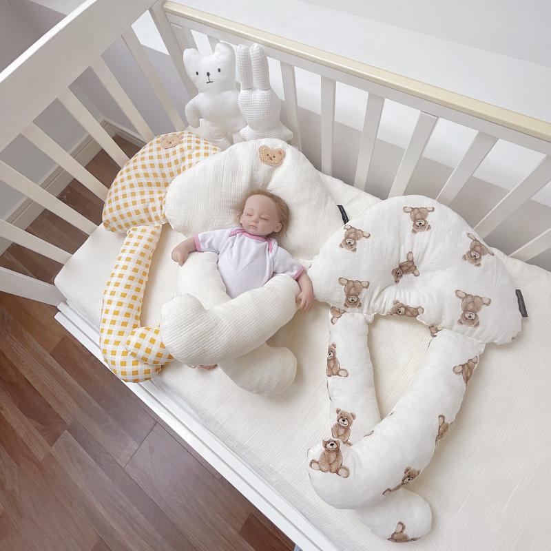 Oreiller Bébé Anti-Basculement Apaisant (Support en Fibre Dupont Premium)