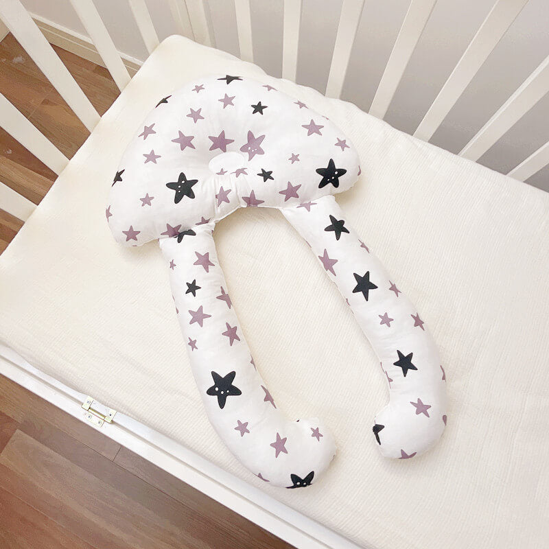 Oreiller Bébé Anti-Basculement Apaisant (Support en Fibre Dupont Premium)