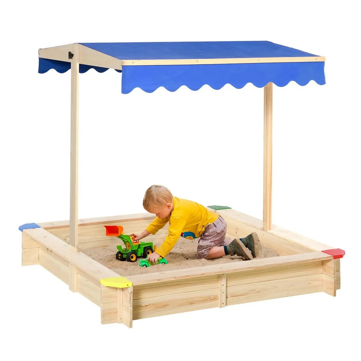 Bac à Sable Bois avec Couvercle