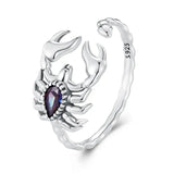 Bague Argent 925 Scorpion Diamant