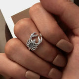 Bague Argent 925 Scorpion Diamant