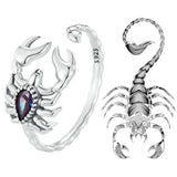 Bague Argent 925 Scorpion Diamant