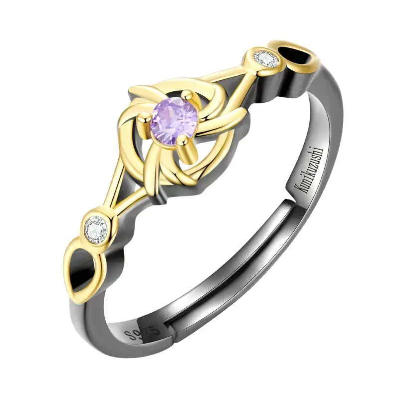 Bague Argent Anime Genshin Impact