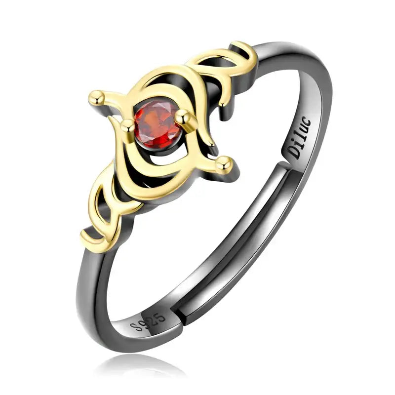 Bague Argent Anime Genshin Impact