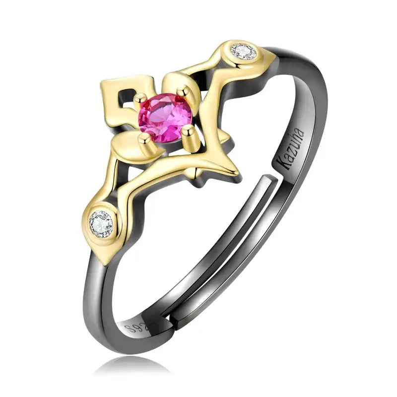 Bague Argent Anime Genshin Impact