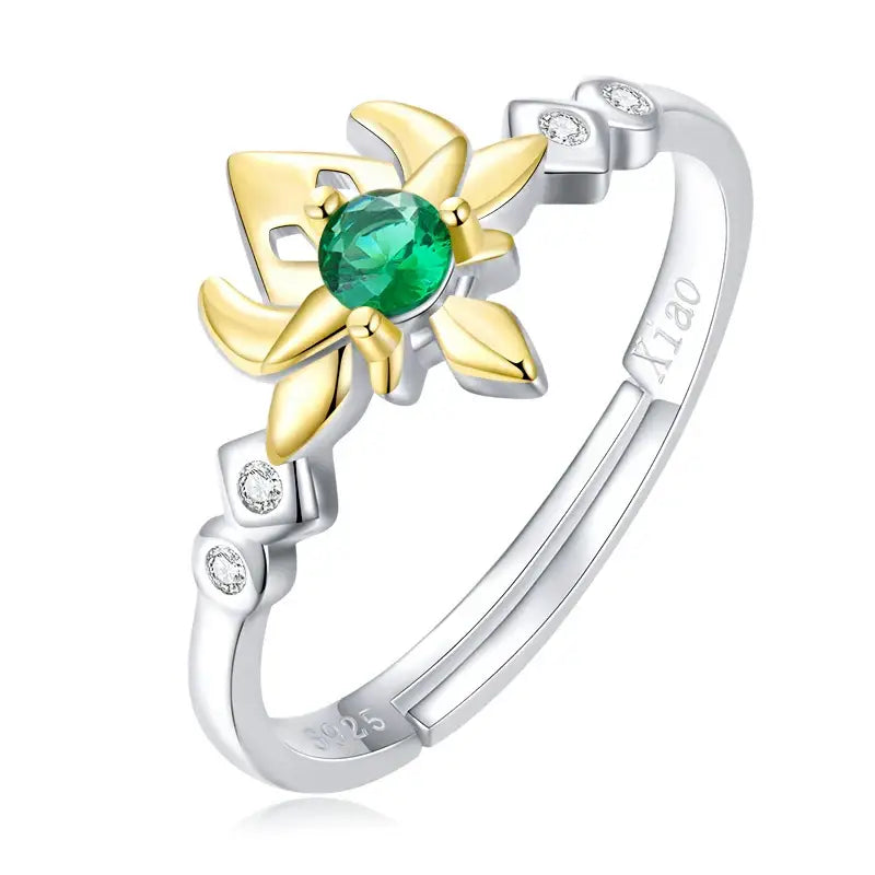 Bague Argent Anime Genshin Impact