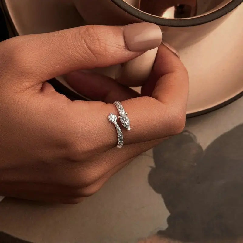 Bague argent Réglable Dragon