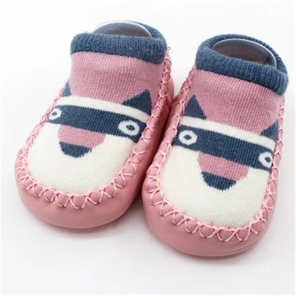 Chaussettes de Sol Bébé Cartoon GripKnit – Douces, Antidérapantes et Adorables