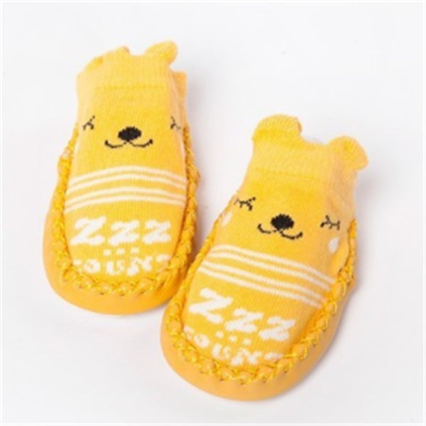 Chaussettes de Sol Bébé Cartoon GripKnit – Douces, Antidérapantes et Adorables
