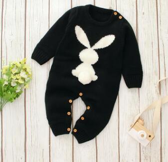 Le Petit Sauteur Combinaison Tricotée | Queue de Lapin & Pom-Pom