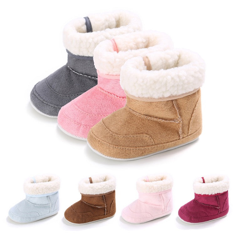 SnugStep Chaussons de bébé d'hiver doublés de polaire (Antidérapant)
