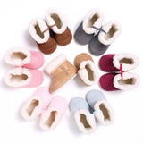 SnugStep Chaussons de bébé d'hiver doublés de polaire (Antidérapant)
