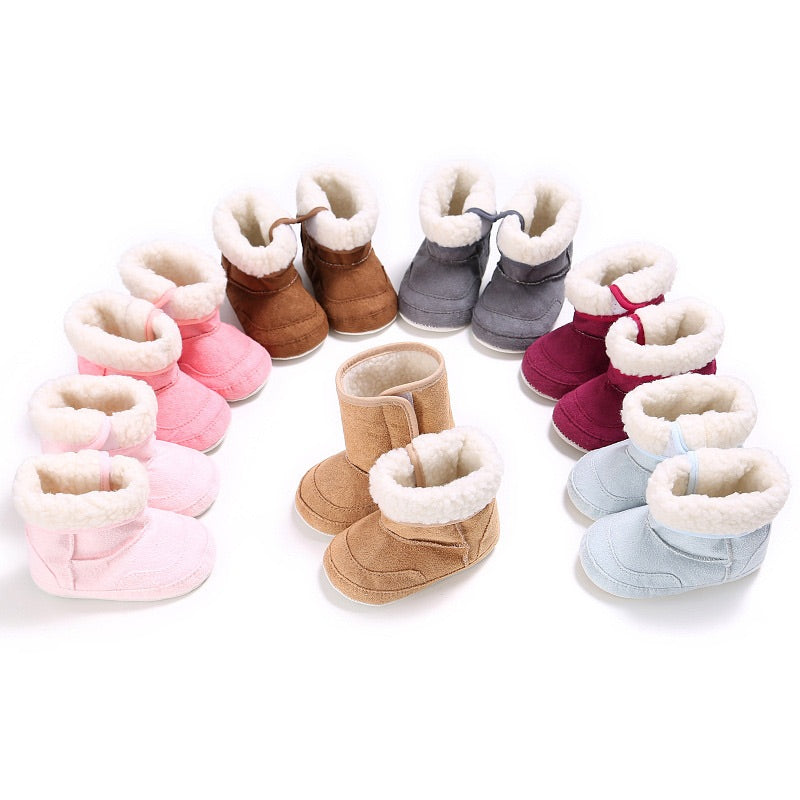 SnugStep Chaussons de bébé d'hiver doublés de polaire (Antidérapant)