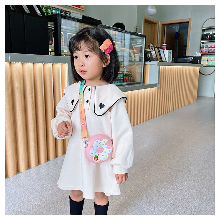 Le petit sac à bandoulière en silicone Donut | Sac à main imperméable pour enfants