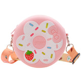 Le petit sac à bandoulière en silicone Donut | Sac à main imperméable pour enfants