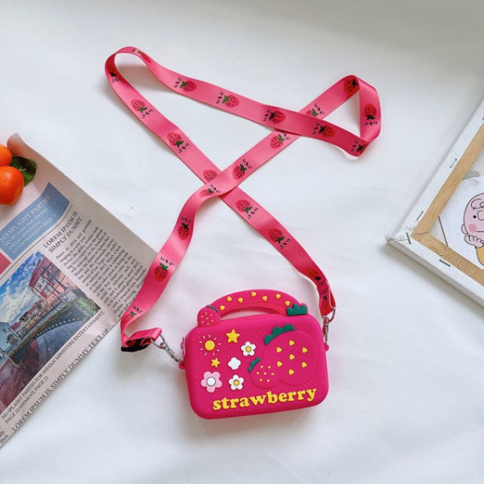 Le petit sac à bandoulière en silicone Donut | Sac à main imperméable pour enfants