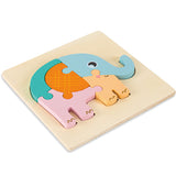MontessoriFit Puzzle Animal 3D en Bois | Jouet d'Apprentissage Précoce