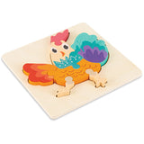 MontessoriFit Puzzle Animal 3D en Bois | Jouet d'Apprentissage Précoce