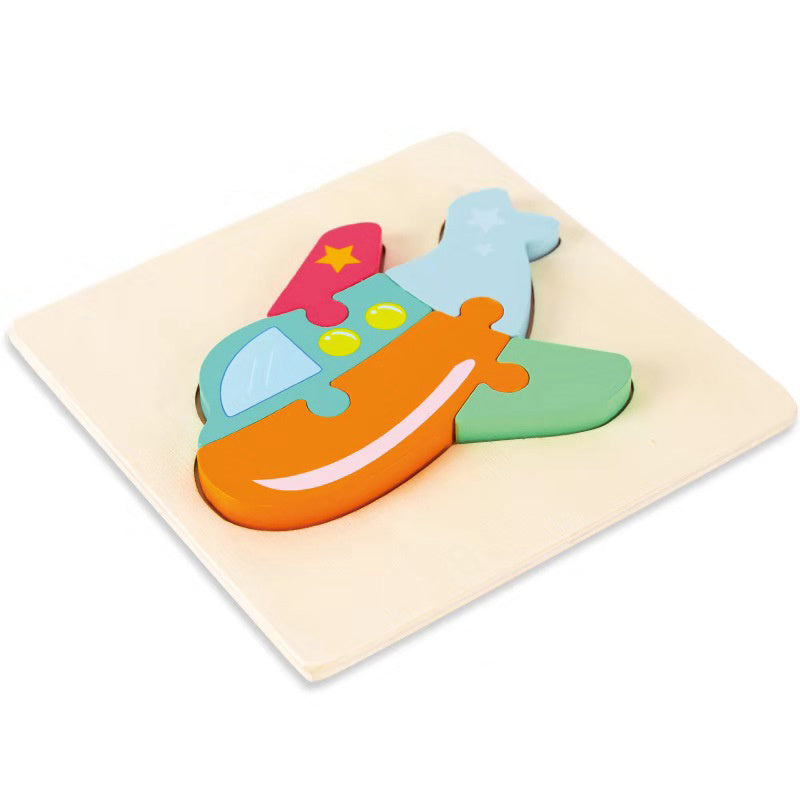 MontessoriFit Puzzle Animal 3D en Bois | Jouet d'Apprentissage Précoce