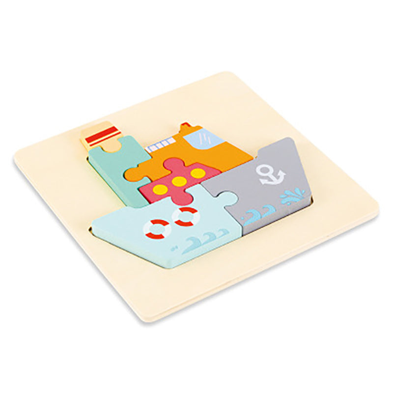 MontessoriFit Puzzle Animal 3D en Bois | Jouet d'Apprentissage Précoce