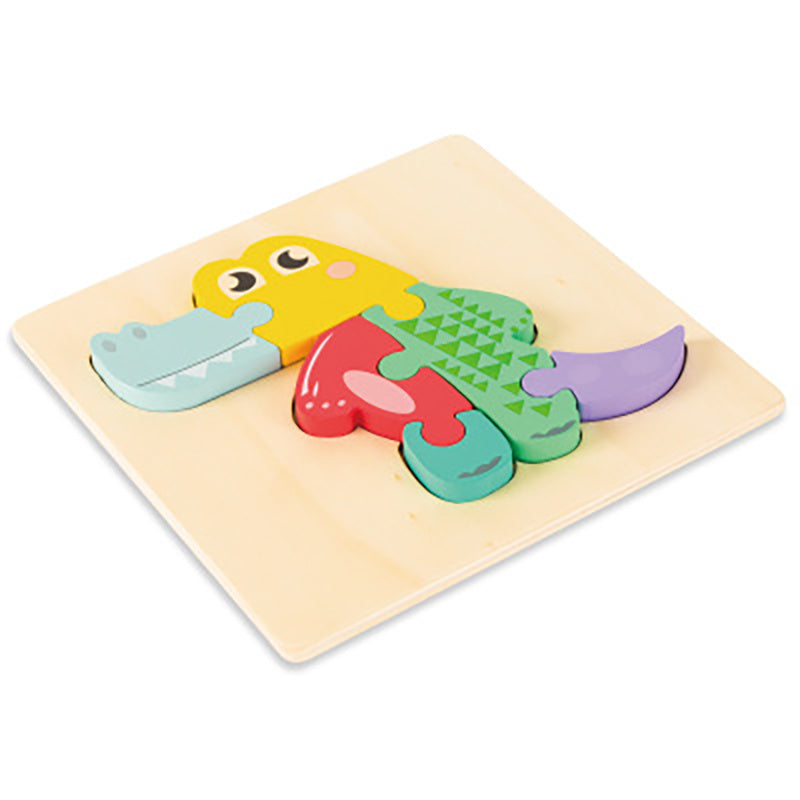 MontessoriFit Puzzle Animal 3D en Bois | Jouet d'Apprentissage Précoce
